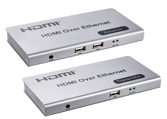 CAT5 / CAT6 केबल 120m HDMI KVM एक्सटेंडर USB ऑडियो और माइक से अधिक IP 1080P . के साथ