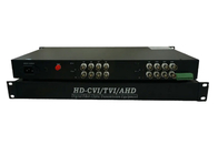 AHD / CVI / TVI 1080P 720P फाइबर वीडियो ट्रांसीवर 16ch वीडियो से फाइबर RS485