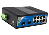 32Gbps 10 पोर्ट 8+2 SFP फाइबर स्विच 8 ईथरनेट पोर्ट और 2 SFP स्लॉट के साथ