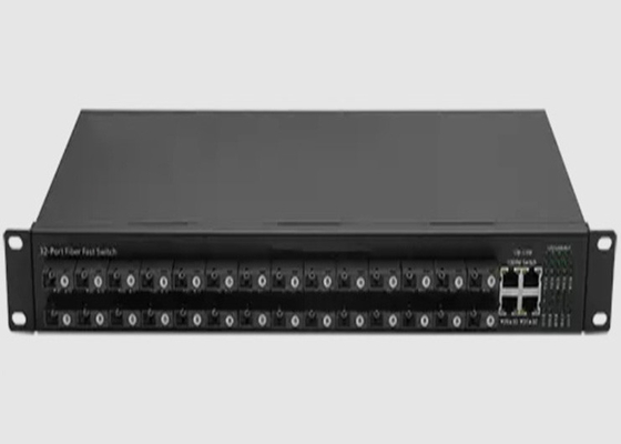 28 10/100FX + 4 10/100/1000BASE-T(X) के साथ 1U टाइप SFP फाइबर ईथरनेट स्विच