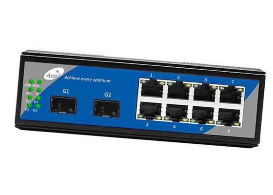 IEEE802.3af / 32Gbps 8 पोर्ट POE SFP स्विच पर