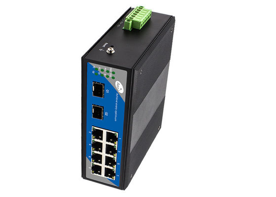 32Gbps गीगाबिट स्विच 8 पोर्ट 1000 एमबीपीएस 2 एसएफपी स्लॉट के साथ