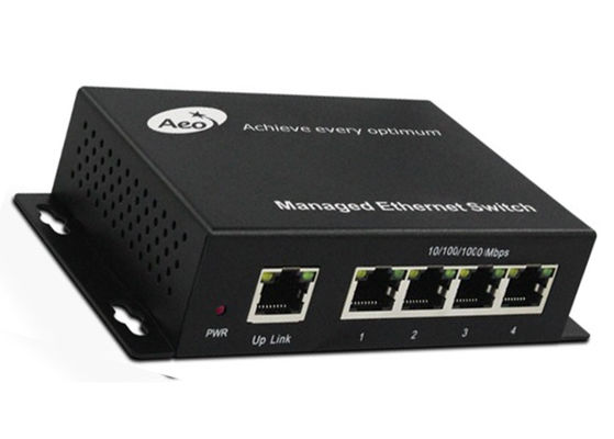 4 पोर्ट गीगाबिट ईथरनेट नेटवर्क स्विच IPC एक्सटेंडर 250m VLAN CBIT सपोर्ट
