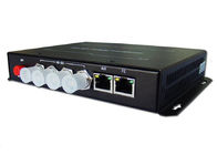 एक 10/100 एमबीपीएस ईथरनेट पोर्ट के साथ 4ch एचडी एसडी एसडीआई ऑप्टिकल ट्रांसीवर