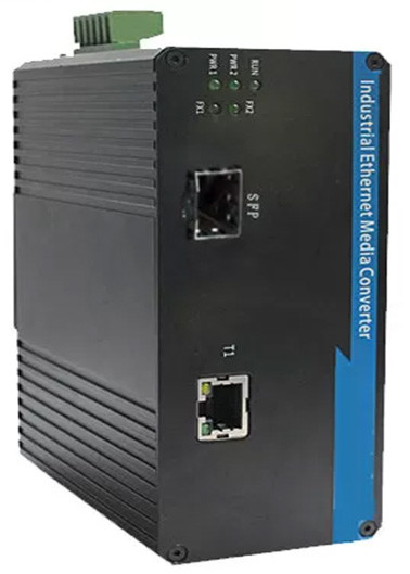 औद्योगिक SFP फाइबर स्विच 1 पोर्ट 100BASE SFP + 1 पोर्ट 10 / 100BASE-T